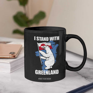 I Stand With Greenland Coffee Mug Polar Bear Greenland Protest TS11 Print Your Wear