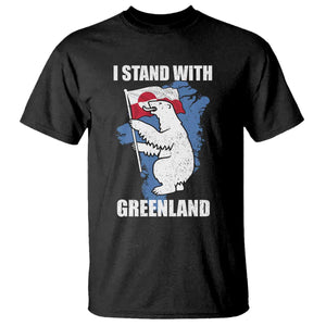 I Stand With Greenland T Shirt Polar Bear Greenland Protest TS11 Black Print Your Wear