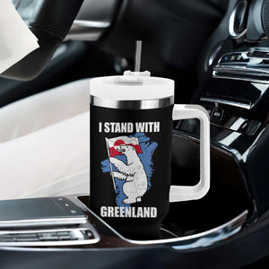 I Stand With Greenland Tumbler With Handle Polar Bear Greenland Protest TS11 Print Your Wear