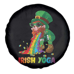 Funny Irish Yoga St Patrick's Day Beer Drinking Spare Tire Cover Drunk Leprechaun TS11 Print Your Wear