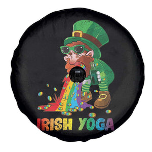 Funny Irish Yoga St Patrick's Day Beer Drinking Spare Tire Cover Drunk Leprechaun TS11 Print Your Wear