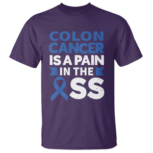 Colon Cancer Is A Pain In The Ass T Shirt Colorectal Cancer Awareness TS11 Purple Print Your Wear