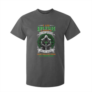 Irish Pride T Shirt For Kid I Am Irish I Don't Start Fights But You Can Bet Your Lucky Charms TS11 Dark Heather Print Your Wear