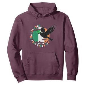 Irish Pride Hoodie Baby Let The Free Birds Fly Ireland Flag Shamrock TS11 Maroon Print Your Wear