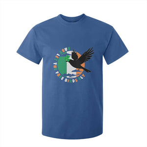 Irish Pride T Shirt For Kid Baby Let The Free Birds Fly Ireland Flag Shamrock TS11 Royal Blue Print Your Wear
