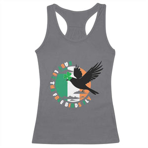 Irish Pride Racerback Tank Top Baby Let The Free Birds Fly Ireland Flag Shamrock TS11 Charcoal Print Your Wear
