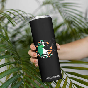 Irish Pride Skinny Tumbler Baby Let The Free Birds Fly Ireland Flag Shamrock TS11 Print Your Wear