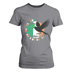 Irish Pride T Shirt For Women Baby Let The Free Birds Fly Ireland Flag Shamrock TS11 Charcoal Print Your Wear