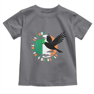 Irish Pride Toddler T Shirt Baby Let The Free Birds Fly Ireland Flag Shamrock TS11 Charcoal Print Your Wear