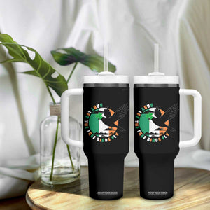 Irish Pride Tumbler With Handle Baby Let The Free Birds Fly Ireland Flag Shamrock TS11 Print Your Wear
