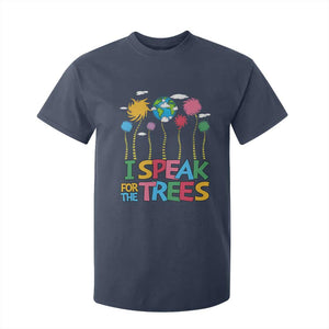 Funny Earth Day I Speak For The Trees T Shirt For Kid Hippie Trees TS11 Navy Print Your Wear