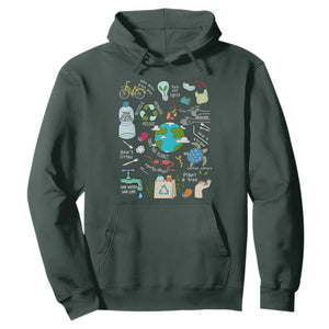 Earth Day Ecological sustainability Environment Protection Hoodie TS11 Dark Forest Green Print Your Wear
