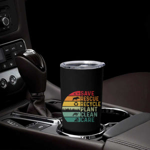 Earth Day Tumbler Cup Save Bees Rescue Animals Recycle Plastic TS11 Print Your Wear