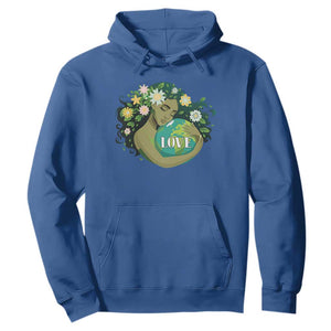 LOVE Mother Earth Day Save Our Planet Environment Green Hoodie TS11 Royal Blue Print Your Wear