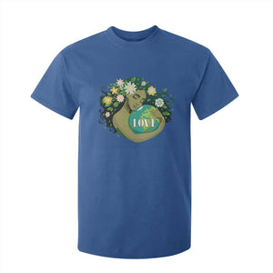 LOVE Mother Earth Day Save Our Planet Environment Green T Shirt For Kid TS11 Royal Blue Print Your Wear