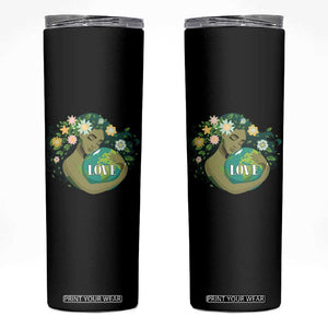 LOVE Mother Earth Day Save Our Planet Environment Green Skinny Tumbler TS11 Black Print Your Wear