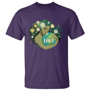 LOVE Mother Earth Day Save Our Planet Environment Green T Shirt TS11 Purple Print Your Wear