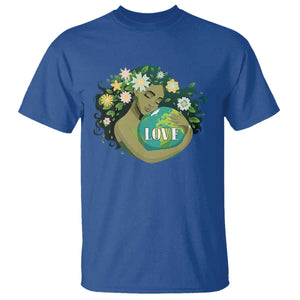 LOVE Mother Earth Day Save Our Planet Environment Green T Shirt TS11 Royal Blue Print Your Wear
