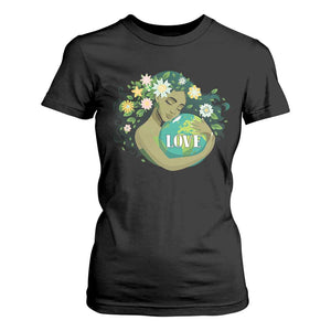 LOVE Mother Earth Day Save Our Planet Environment Green T Shirt For Women TS11 Black Print Your Wear