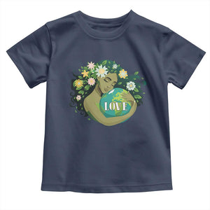 LOVE Mother Earth Day Save Our Planet Environment Green Toddler T Shirt TS11 Navy Print Your Wear