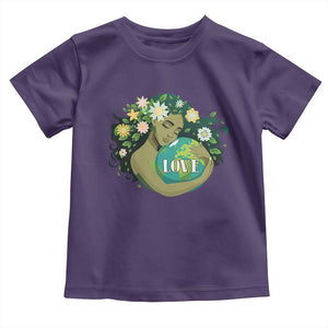 LOVE Mother Earth Day Save Our Planet Environment Green Toddler T Shirt TS11 Purple Print Your Wear