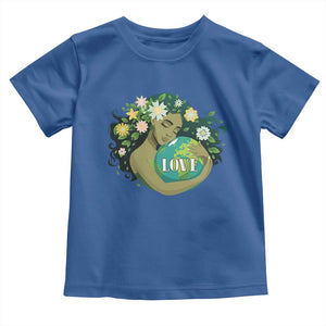 LOVE Mother Earth Day Save Our Planet Environment Green Toddler T Shirt TS11 Royal Blue Print Your Wear