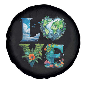 LOVE Planet Nature Anniversary Earth Day Spare Tire Cover TS11 Print Your Wear