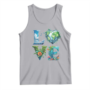 LOVE Planet Nature Anniversary Earth Day Tank Top TS11 Athletic Heather Print Your Wear