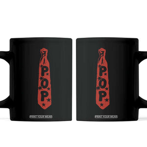 Pop Tie Star Dad Music Lover Fathers Day Coffee Mug TS11 Black Print Your Wear