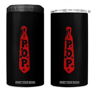 Pop Tie Star Dad Music Lover Fathers Day 4 in 1 Can Cooler Tumbler TS11 One Size: 16 oz Black Print Your Wear