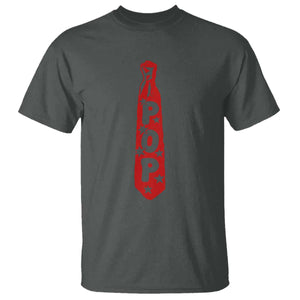 Pop Tie Star Dad Music Lover Fathers Day T Shirt TS11 Dark Heather Print Your Wear