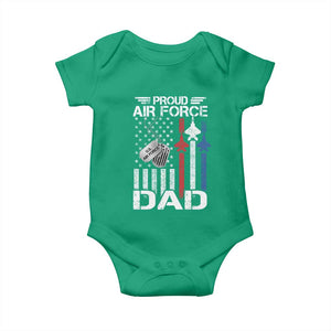 Proud Air Force Dad Baby Onesie Military Army Father Vintage American Flag TS11 Irish Green Print Your Wear