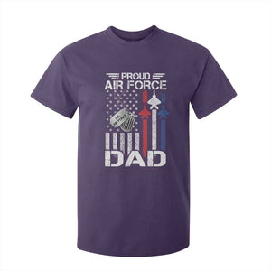 Proud Air Force Dad T Shirt For Kid Military Army Father Vintage American Flag TS11 Purple Print Your Wear