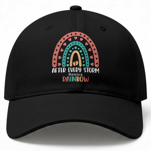 After Every Storm There Is A Rainbow Baseball Cap Pregnancy Announcement TS11 Print Your Wear