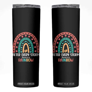 After Every Storm There Is A Rainbow Skinny Tumbler Pregnancy Announcement TS11 Black Print Your Wear