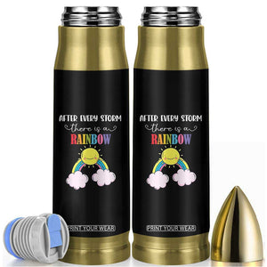 After Every Storm There Is A Rainbow Bullet Tumbler Sentimental Pregnancy Announcement TS11 Black Print Your Wear