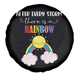 After Every Storm There Is A Rainbow Spare Tire Cover Sentimental Pregnancy Announcement TS11 Print Your Wear