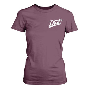 Dad Of Two T Shirt For Women Funny Daddy Squared Promoted for The Second Time TS11 Maroon Print Your Wear