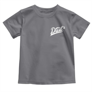 Dad Of Two Toddler T Shirt Funny Daddy Squared Promoted for The Second Time TS11 Charcoal Print Your Wear