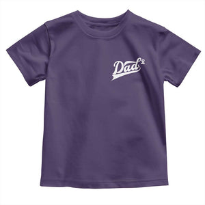 Dad Of Two Toddler T Shirt Funny Daddy Squared Promoted for The Second Time TS11 Purple Print Your Wear