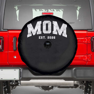 Mom Est 2026 Spare Tire Cover Promoted To Mommy Mother's Day TS11 Black Print Your Wear