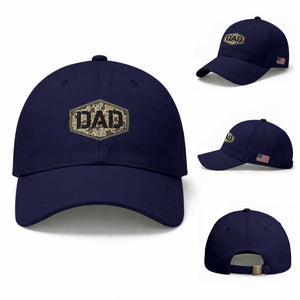 Dad Retro Old Camo Hunting Daddy Fathers Day Baseball Cap Dad Retro Old Camo Hunting Daddy Fathers Day TS11 Baseball Cap Universal Fit Dark Blue Print Your Wear