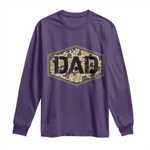 Dad Retro Old Camo Hunting Daddy Fathers Day Long Sleeve Shirt Dad Retro Old Camo Hunting Daddy Fathers Day TS11 Purple Print Your Wear