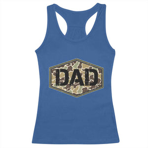 Dad Retro Old Camo Hunting Daddy Fathers Day Racerback Tank Top Dad Retro Old Camo Hunting Daddy Fathers Day TS11 Royal Blue Print Your Wear