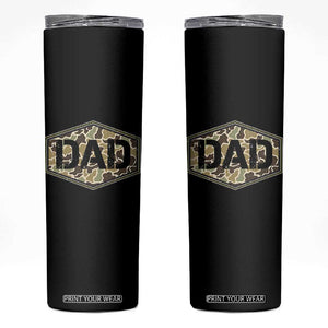 Dad Retro Old Camo Hunting Daddy Fathers Day Skinny Tumbler Dad Retro Old Camo Hunting Daddy Fathers Day TS11 Black Print Your Wear