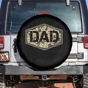 Dad Retro Old Camo Hunting Daddy Fathers Day Spare Tire Cover Dad Retro Old Camo Hunting Daddy Fathers Day TS11 No hole Black Print Your Wear