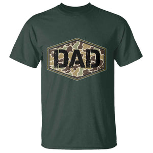 Dad Retro Old Camo Hunting Daddy Fathers Day T Shirt Dad Retro Old Camo Hunting Daddy Fathers Day TS11 Dark Forest Green Print Your Wear