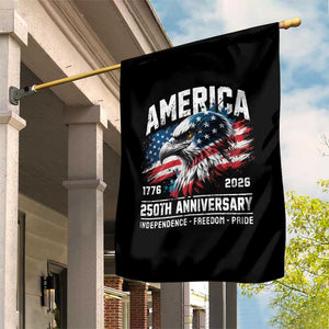 America 250th Anniversary Garden Flag USA Patriotic Eagle 1776 2026 Independence Freedom Pride TS11 Print Your Wear