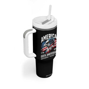 America 250th Anniversary Tumbler With Handle USA Patriotic Eagle 1776 2026 Independence Freedom Pride TS11 Print Your Wear