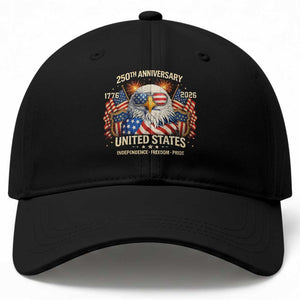 250 Anniversary USA 250th American 250 Years 4th July 2026 Baseball Cap TS11 Print Your Wear